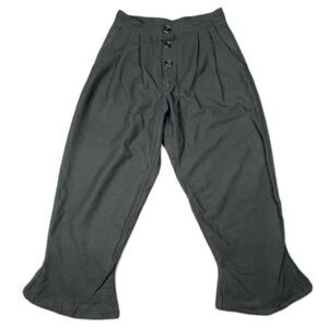 Design By Asylum NYC Women’s 10/12 M/L Black Wool Pleated Pantaloons Pants